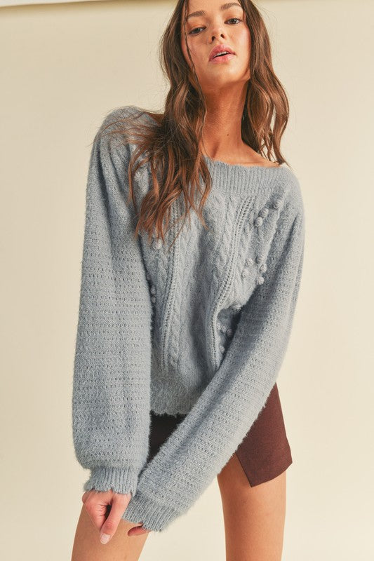 Arabella Sweater-Cloud Blue